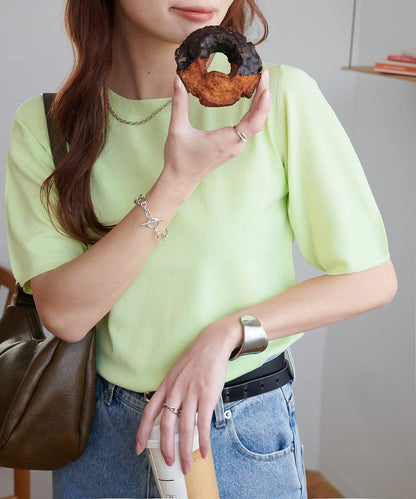 Discoat 清爽柔軟短袖套頭上衣