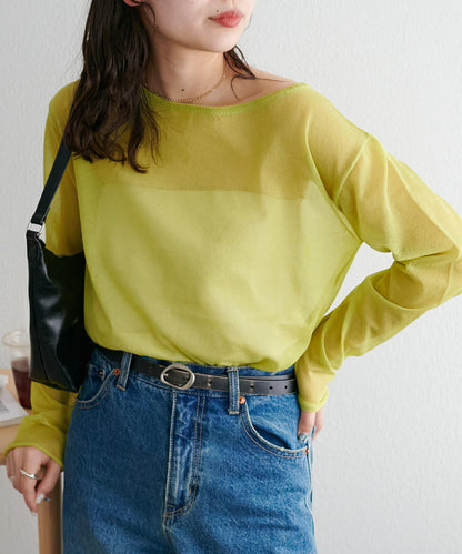 Discoat 透視單肩設計套頭上衣