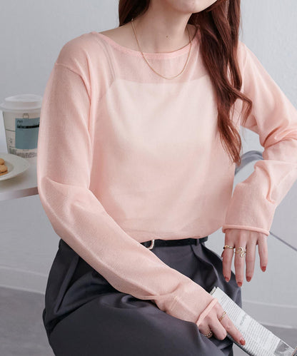 Discoat 透視單肩設計套頭上衣