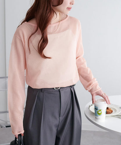 Discoat 透視單肩設計套頭上衣