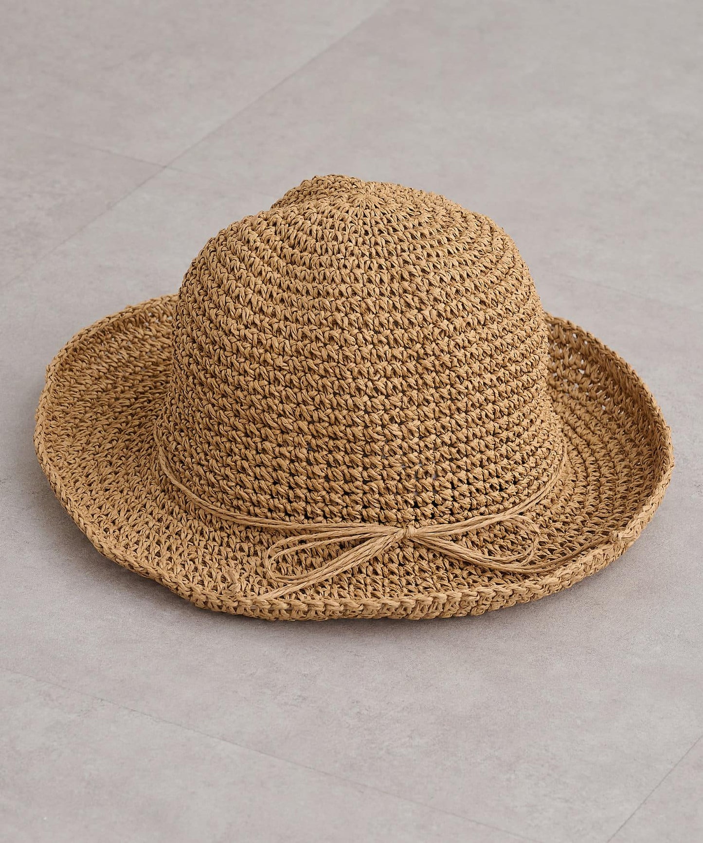 細編織紙編帽
