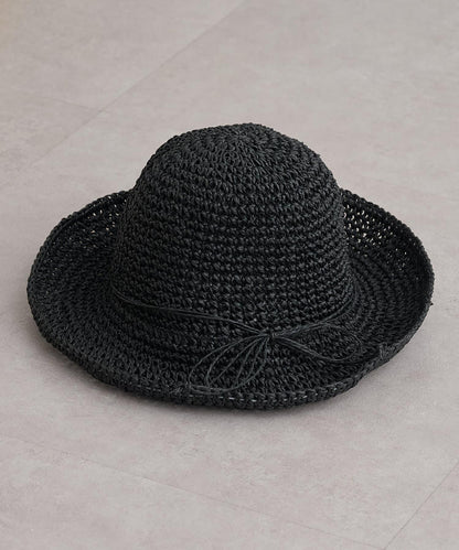 細編織紙編帽