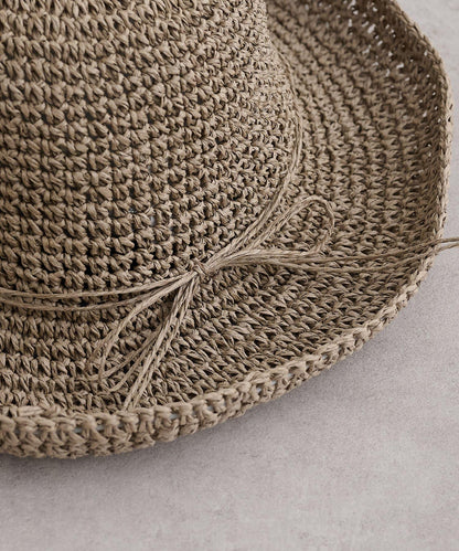 細編織紙編帽
