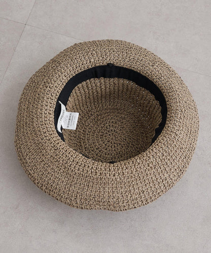 細編織紙編帽