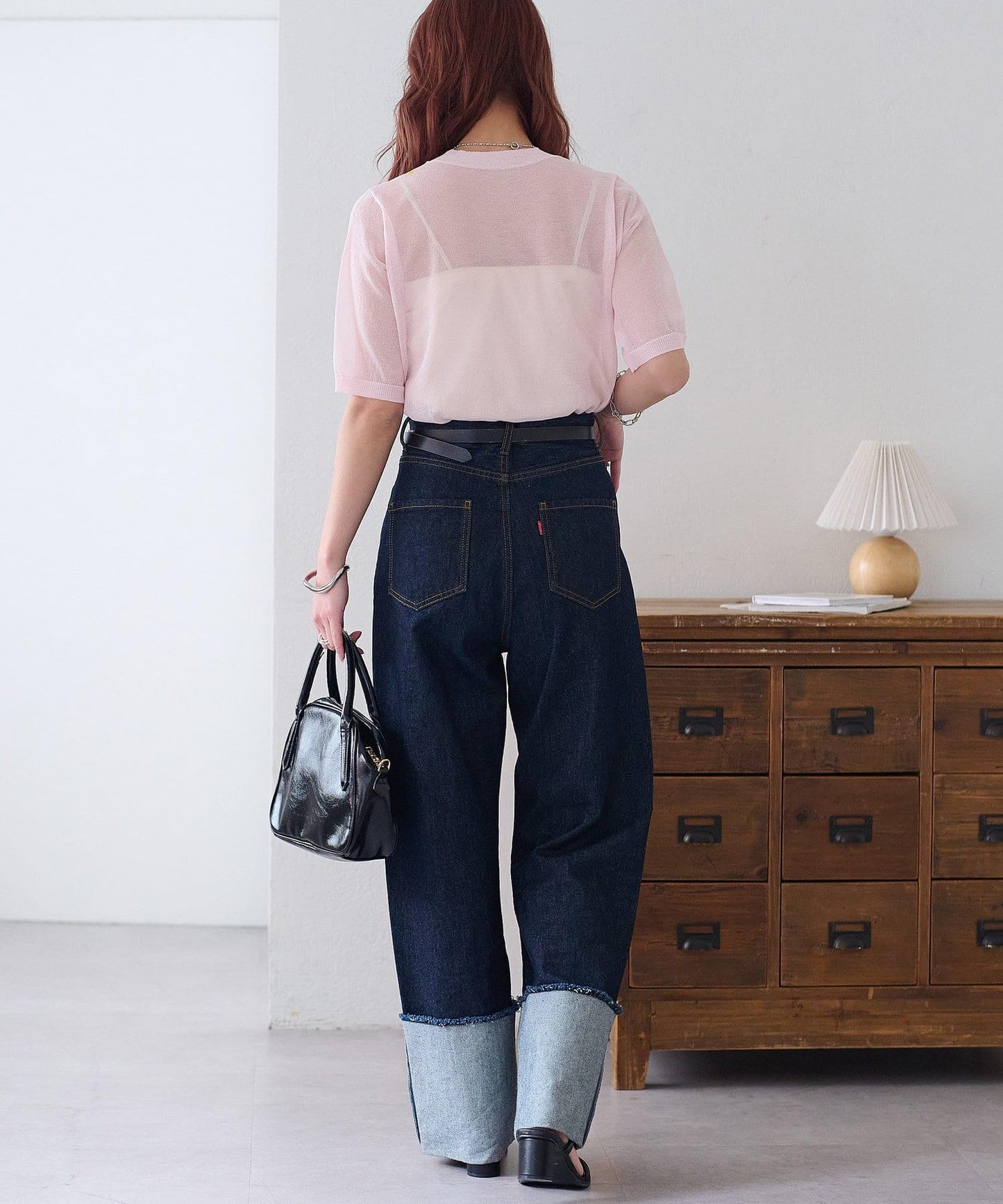 Discoat 透紗半袖套頭上衣