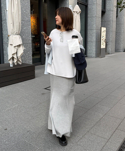 SAKURA企劃 迷你空氣層面料 logo長袖T恤