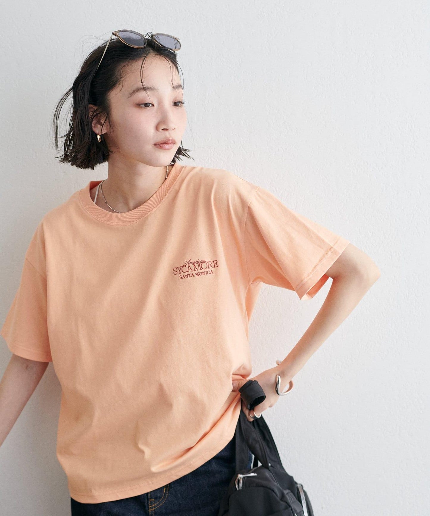 Discoat 彩色刺繡logo T恤