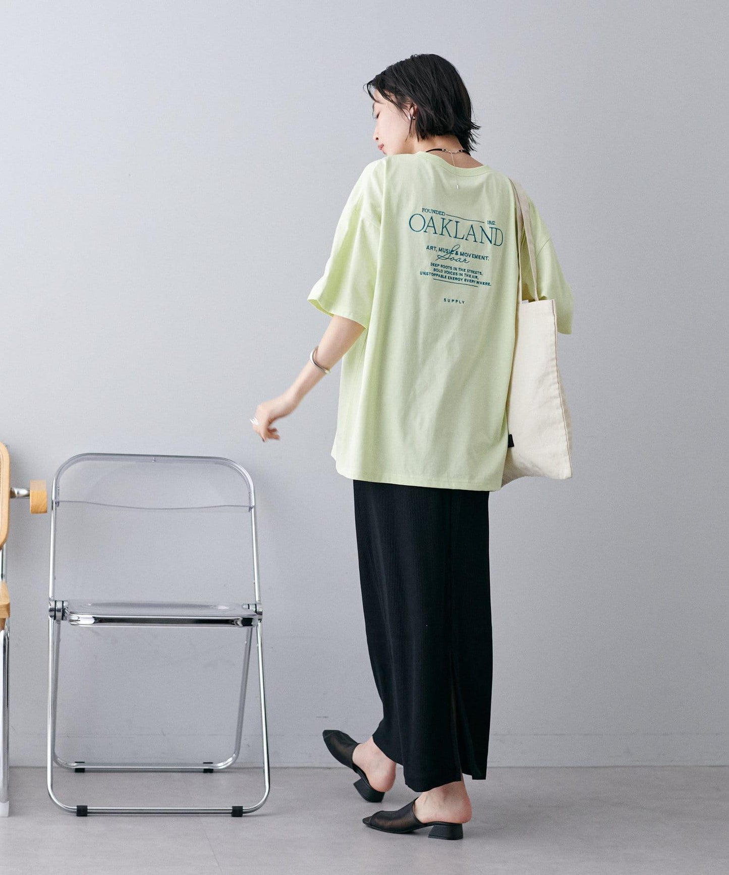 Discoat 彩色刺繡logo T恤