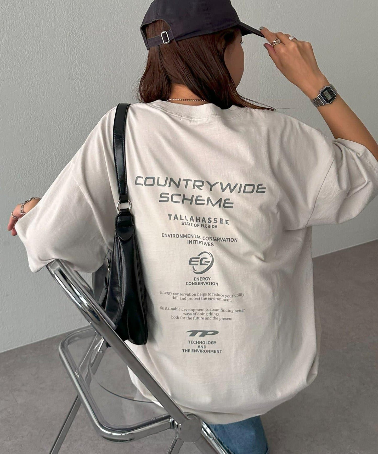 Discoat 噴染加工 企業圖案 T恤