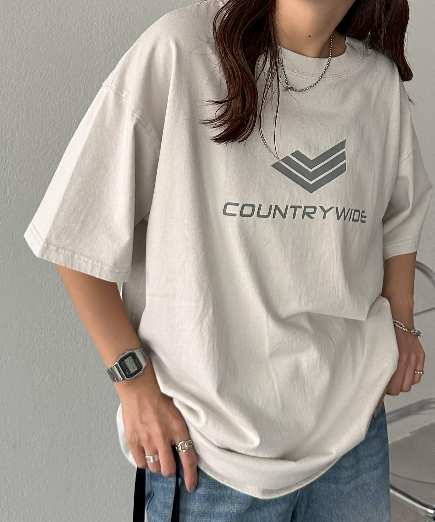 Discoat 噴染加工 企業圖案 T恤