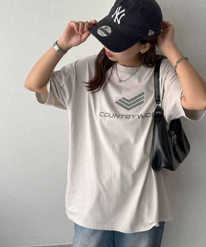 Discoat 噴染加工 企業圖案 T恤