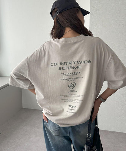 Discoat 噴染加工 企業圖案 T恤