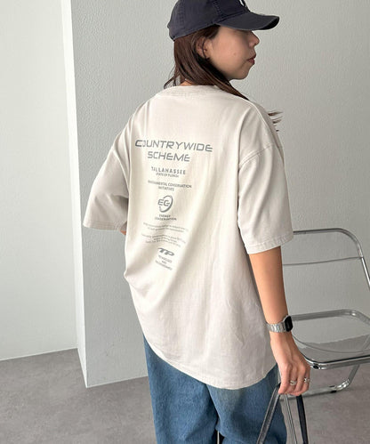 Discoat 噴染加工 企業圖案 T恤