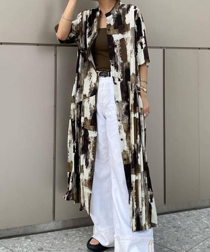 ear PAPILLONNER 短袖 斜向褶皺 連衣裙