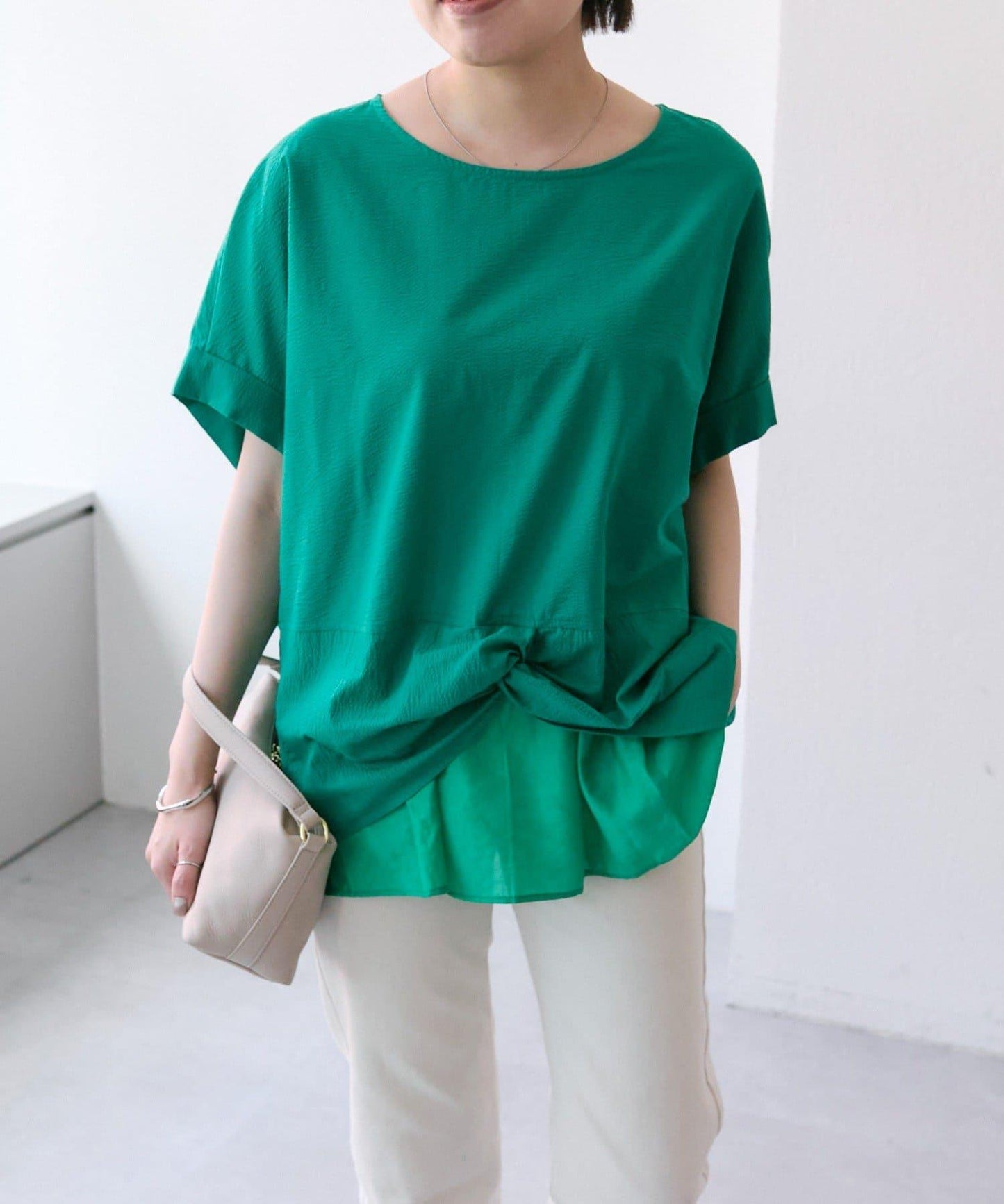 前扭結設計套頭上衣