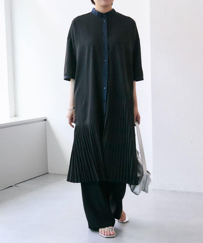 ear PAPILLONNER 短袖 隨機下襬內褶 連衣裙