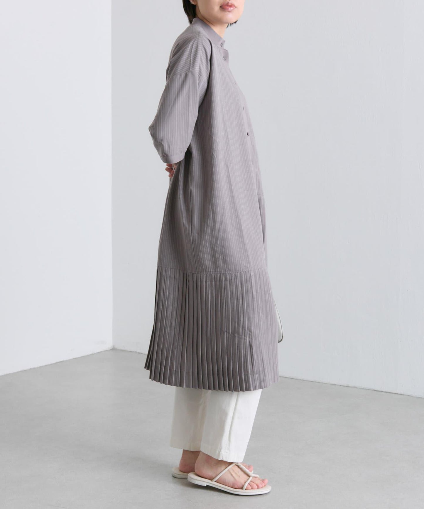 ear PAPILLONNER 短袖 隨機下襬內褶 連衣裙