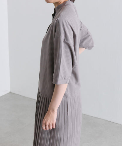 ear PAPILLONNER 短袖 隨機下襬內褶 連衣裙