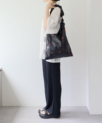 ear PAPILLONNER 波紋質感 喇叭版型 褲子