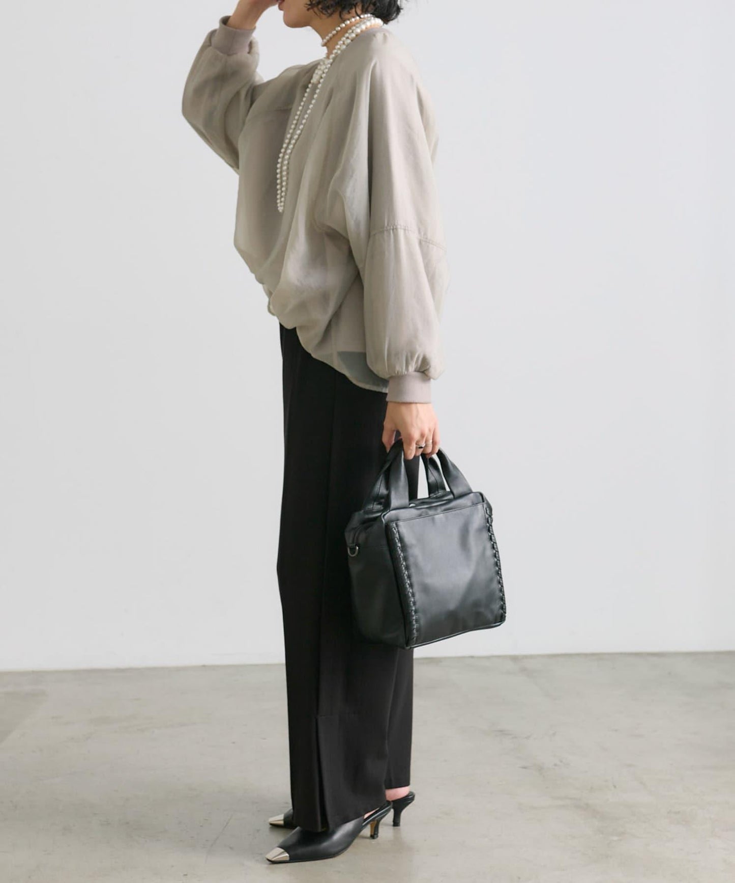 ear PAPILLONNER 側編織設計 波士頓包