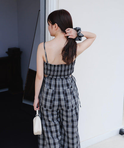 鏤空設計 2piece 揹帶褲套裝