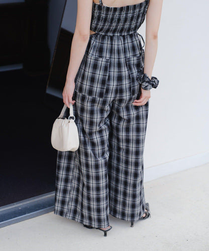 鏤空設計 2piece 揹帶褲套裝