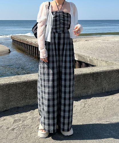 鏤空設計 2piece 揹帶褲套裝