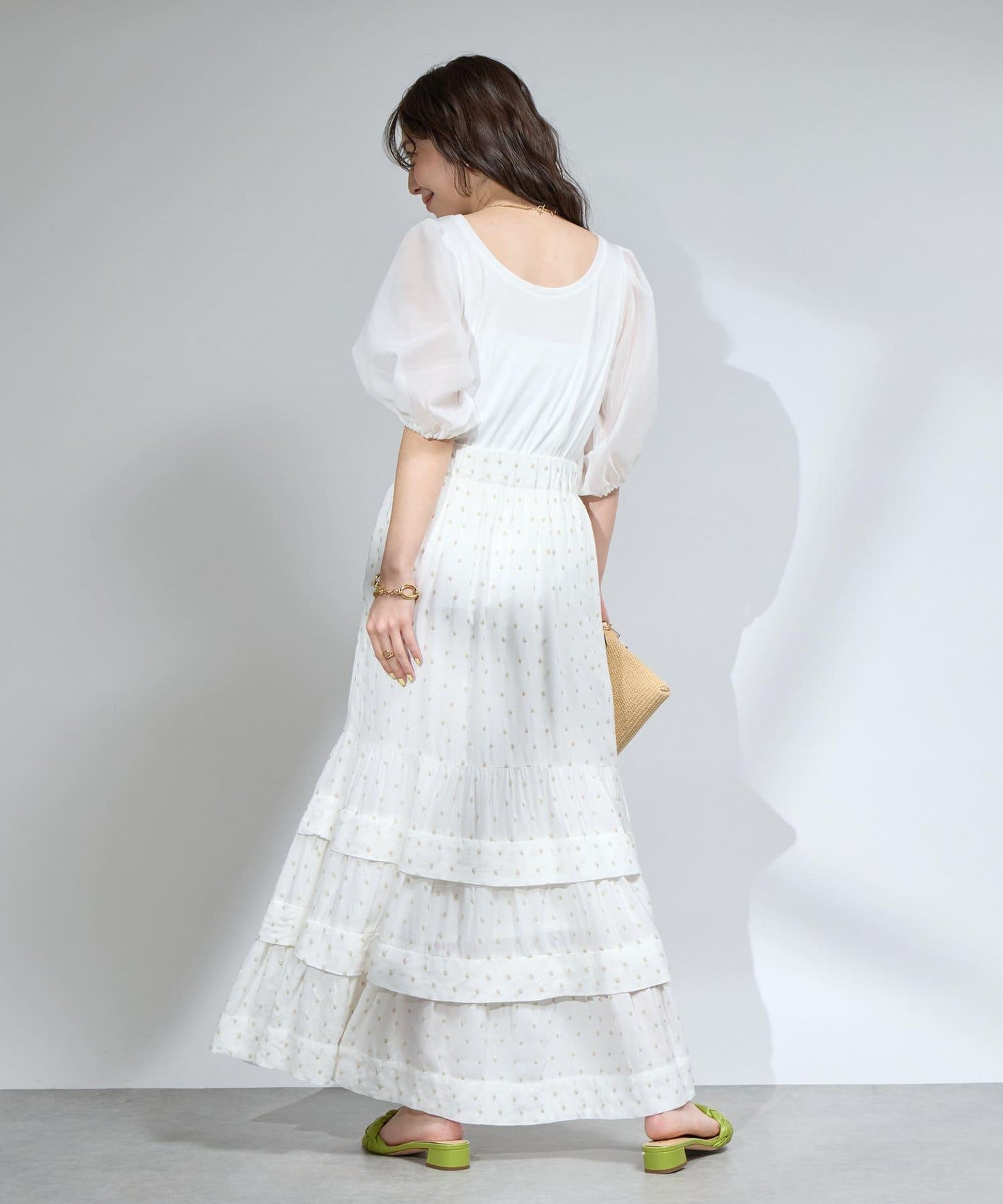 La boutique BonBon 透紗蓬袖上衣