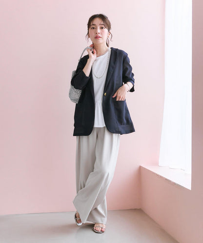 La boutique BonBon 不對稱荷葉擺設計 針織上衣