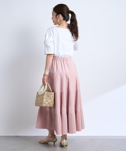 褶袖設計 針織上衣