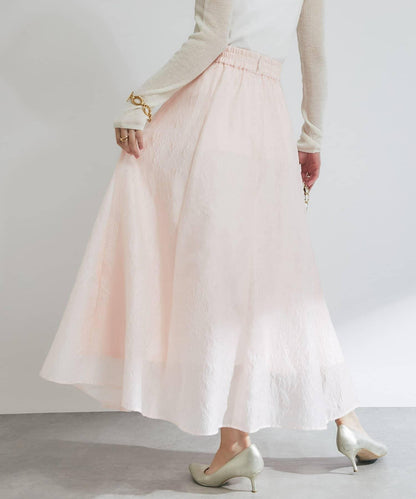 透紗提花半身裙