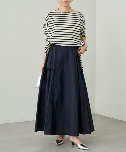 Loungedress 拼接褶皺半身裙