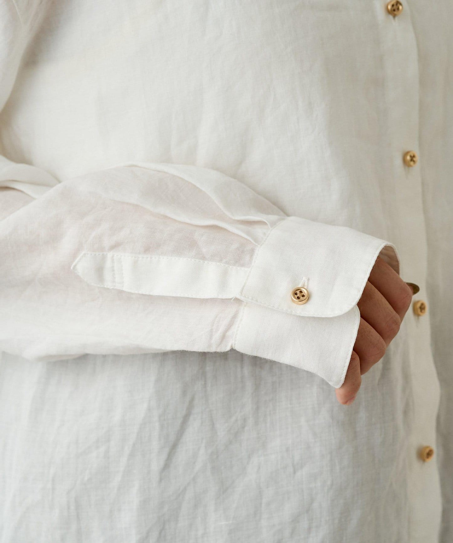 Loungedress 亞麻後繫帶襯衫