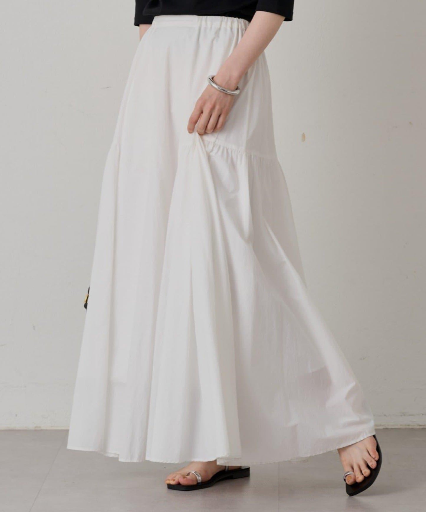 Loungedress 拼接褶皺半身裙