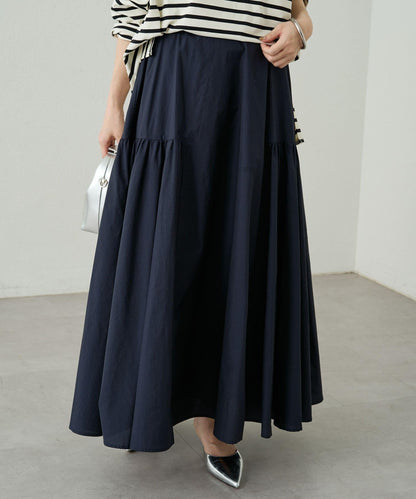 Loungedress 拼接褶皺半身裙