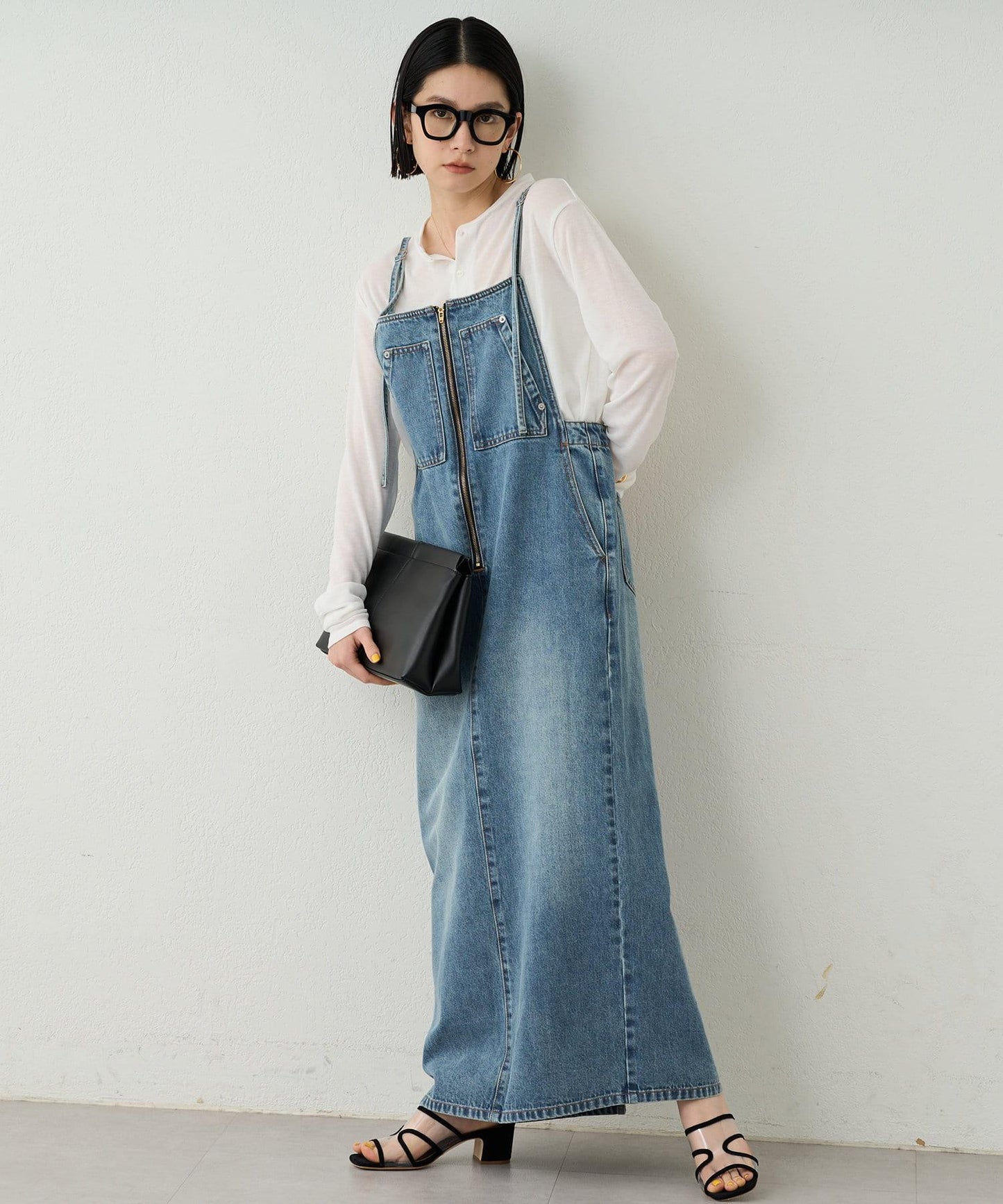 Loungedress 牛仔吊帶連衣裙