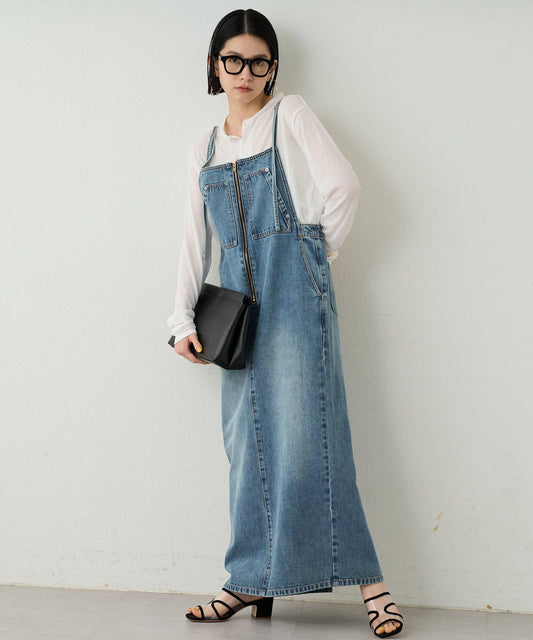 Loungedress 牛仔吊帶連衣裙