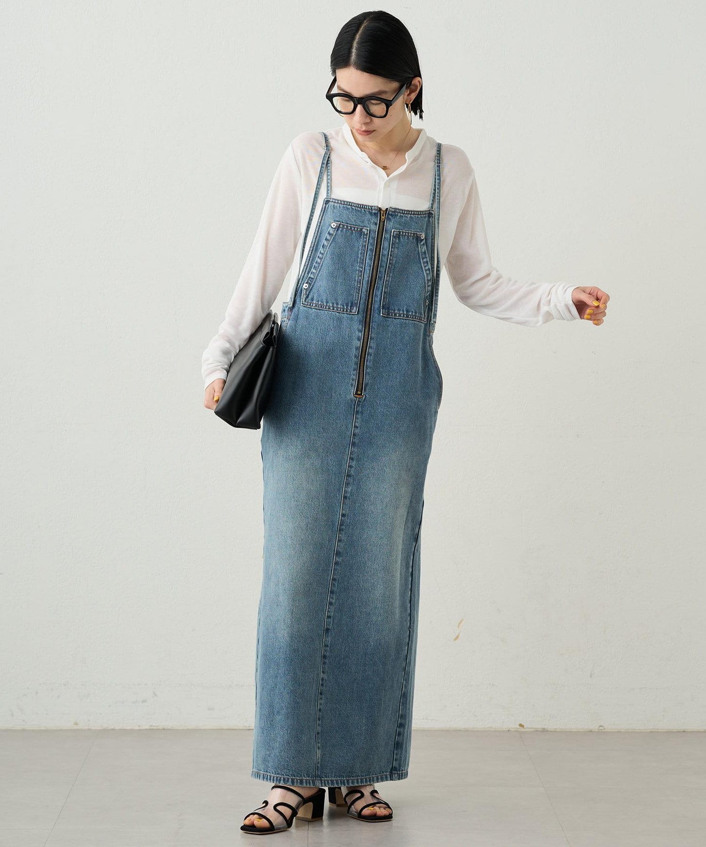 Loungedress 牛仔吊帶連衣裙