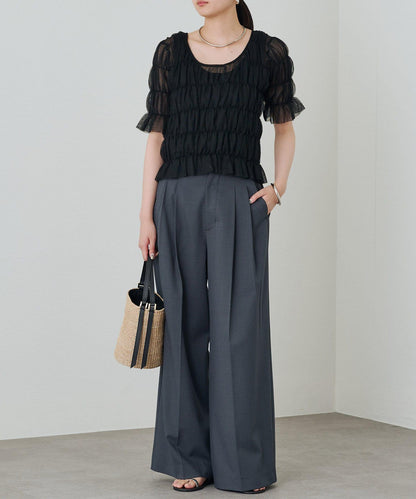 Loungedress 抽褶設計針織上衣