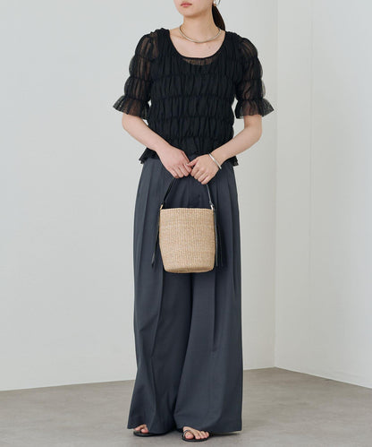 Loungedress 抽褶設計針織上衣