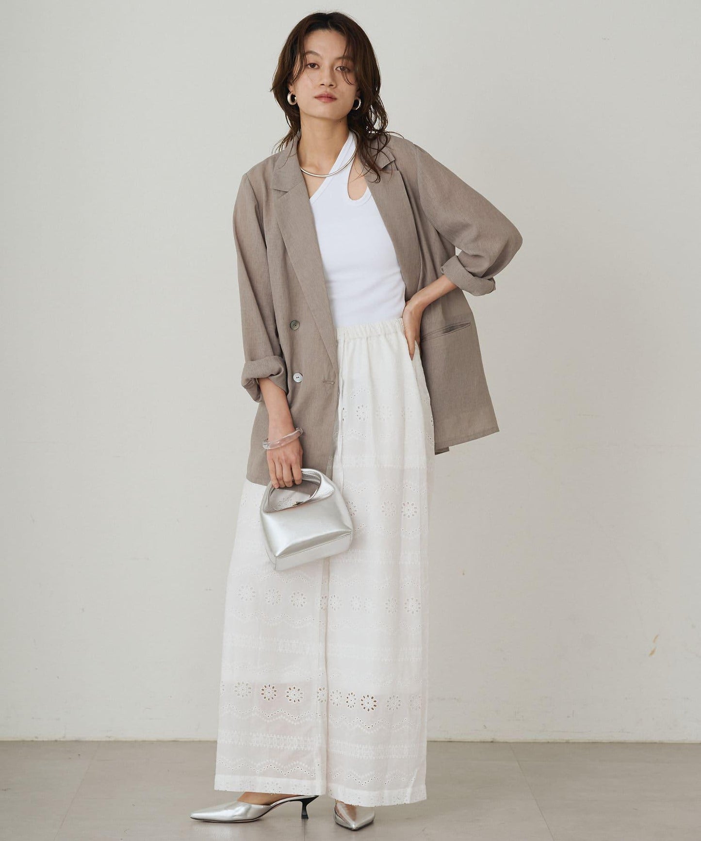 Loungedress 不對稱剪裁 背心