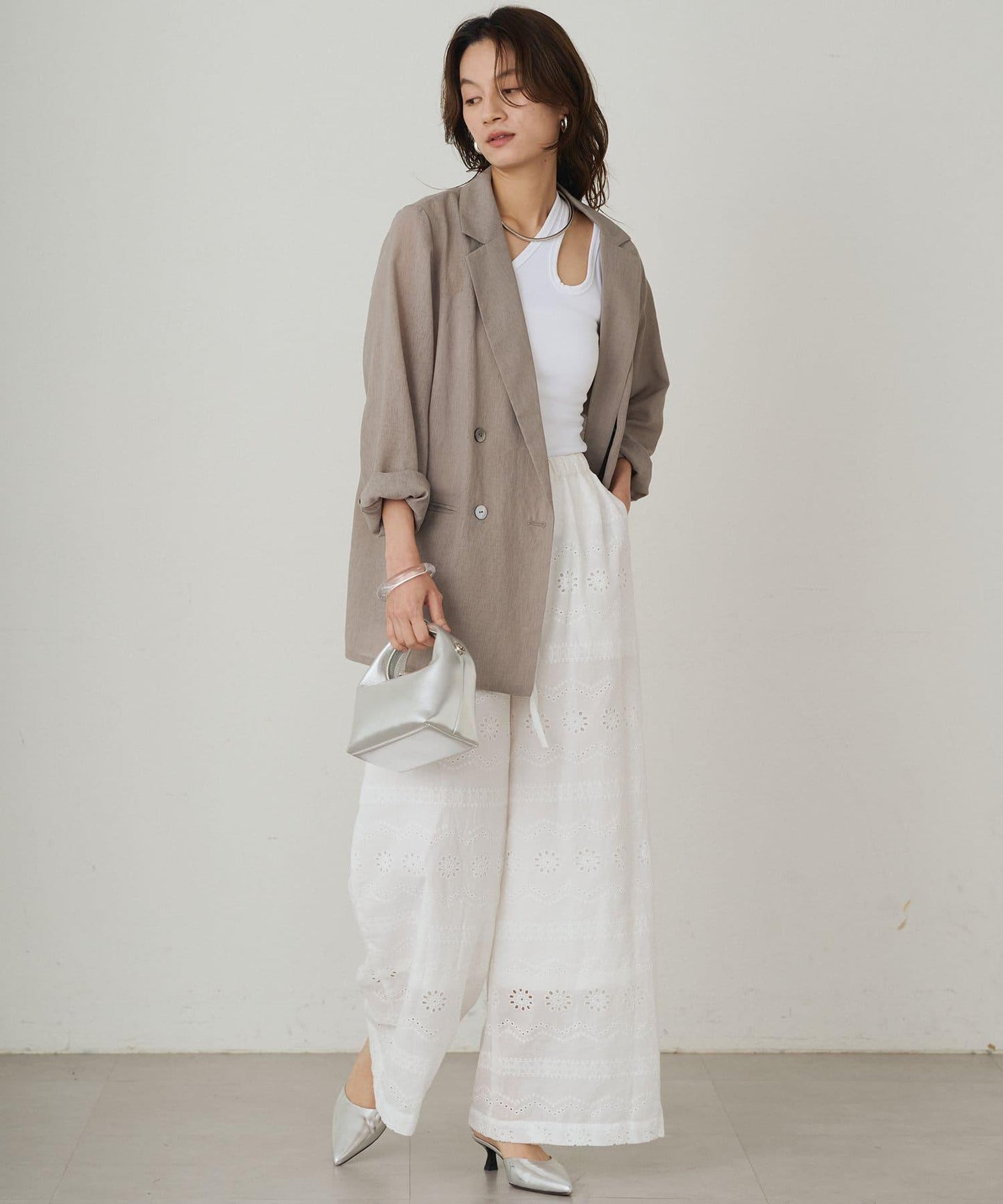 Loungedress 不對稱剪裁 背心