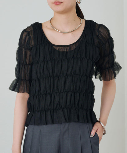 Loungedress 抽褶設計針織上衣