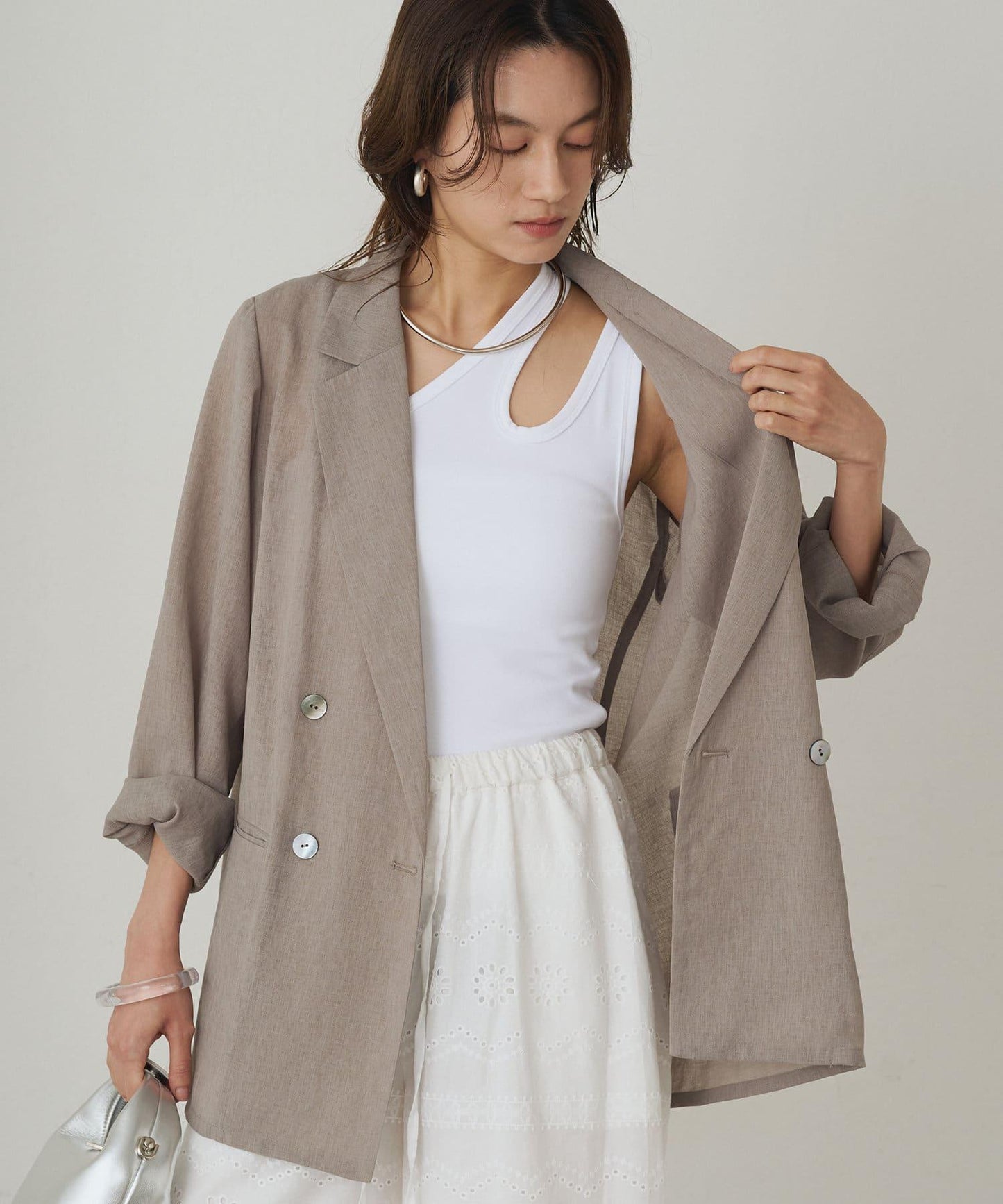 Loungedress 不對稱剪裁 背心