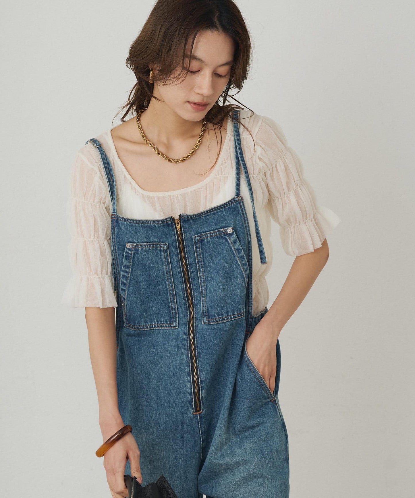 Loungedress 抽褶設計針織上衣