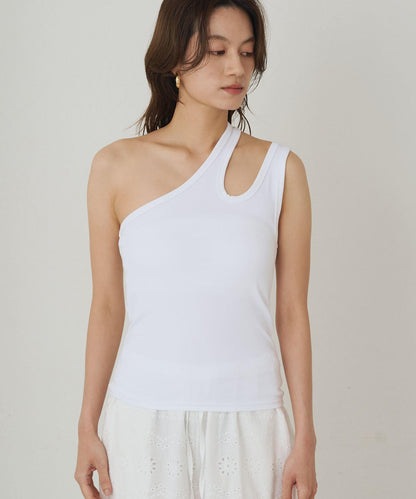 Loungedress 不對稱剪裁 背心