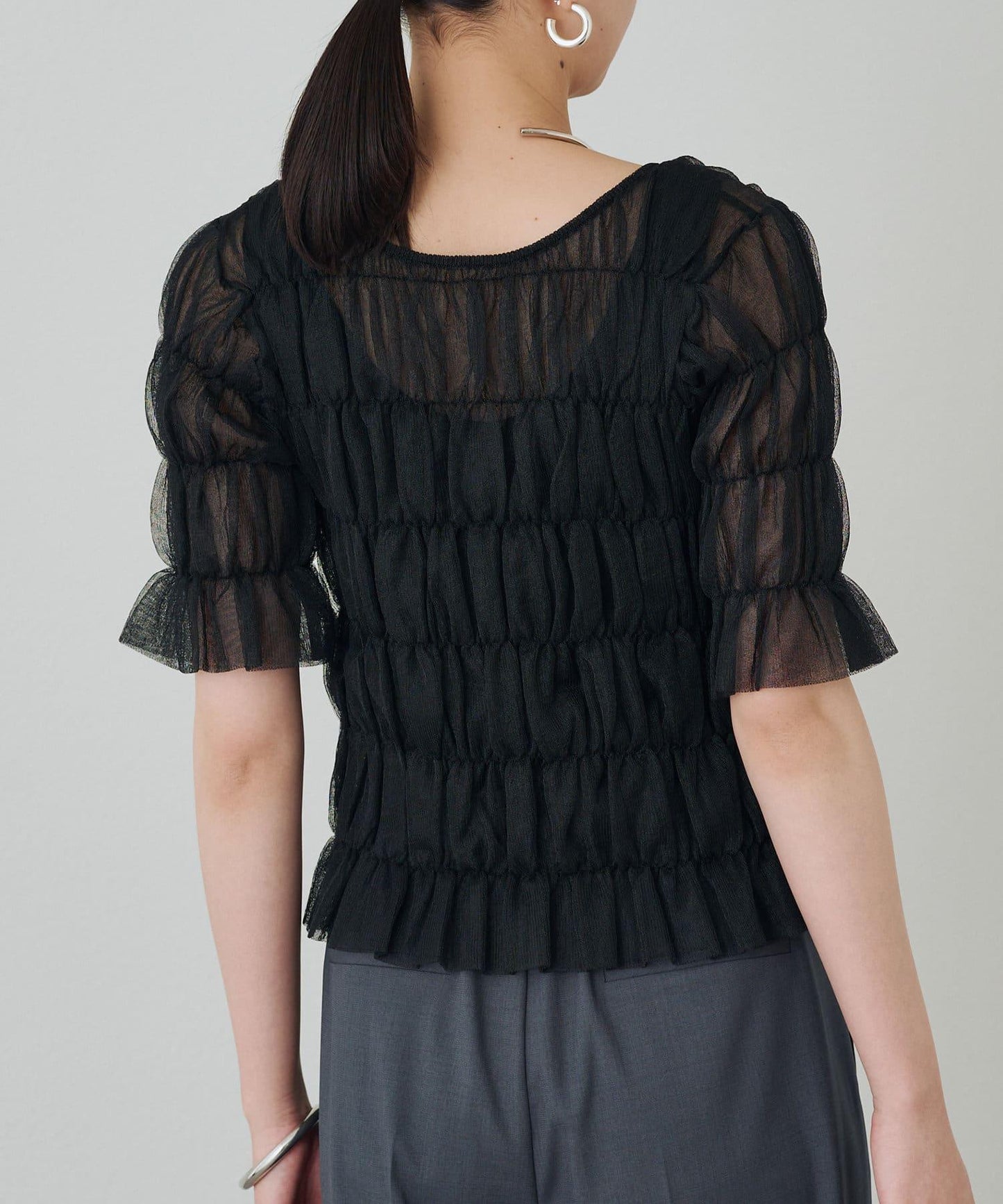 Loungedress 抽褶設計針織上衣