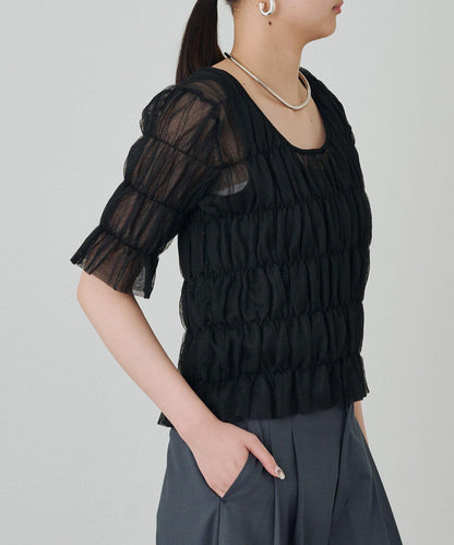 Loungedress 抽褶設計針織上衣