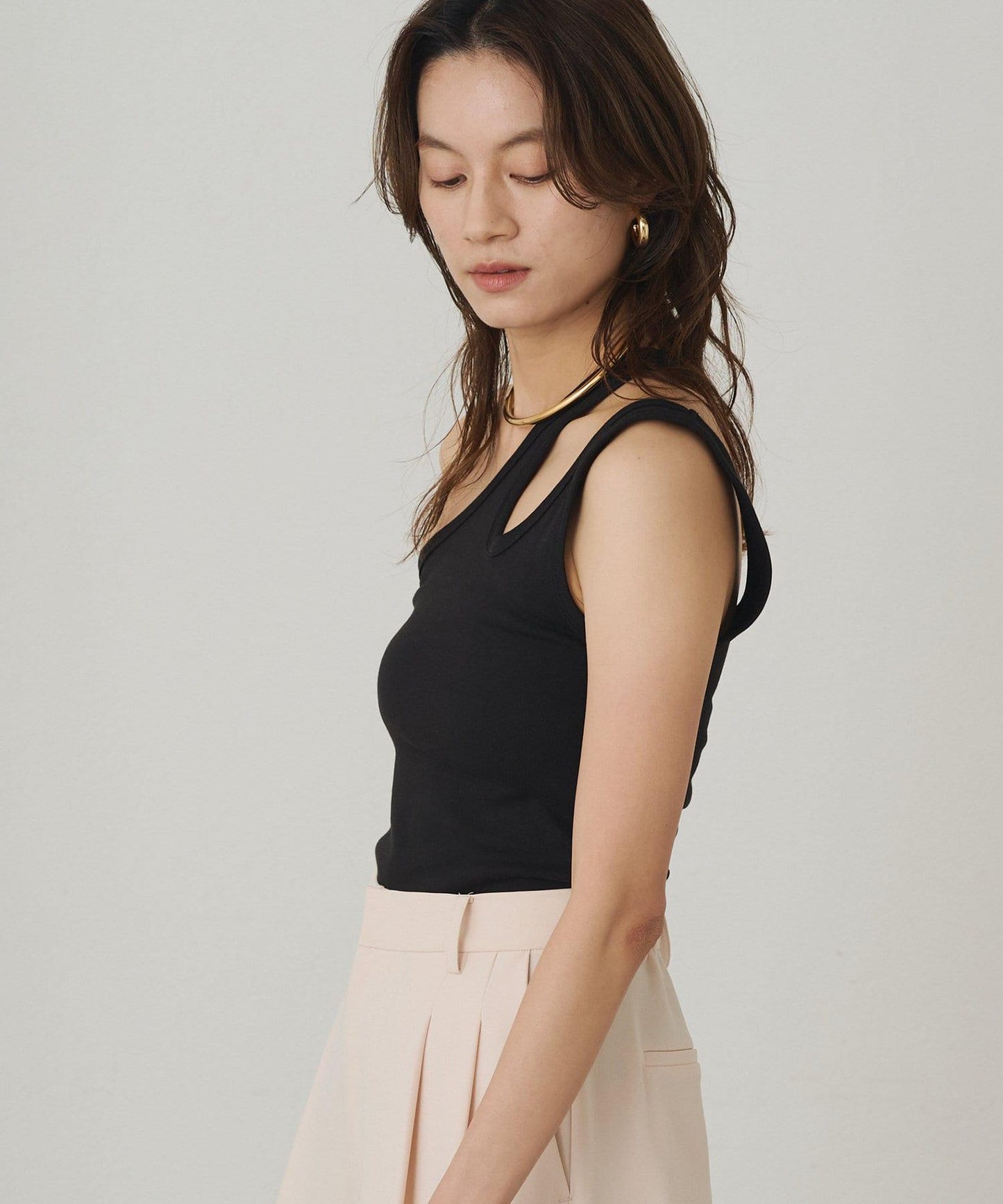 Loungedress 不對稱剪裁 背心