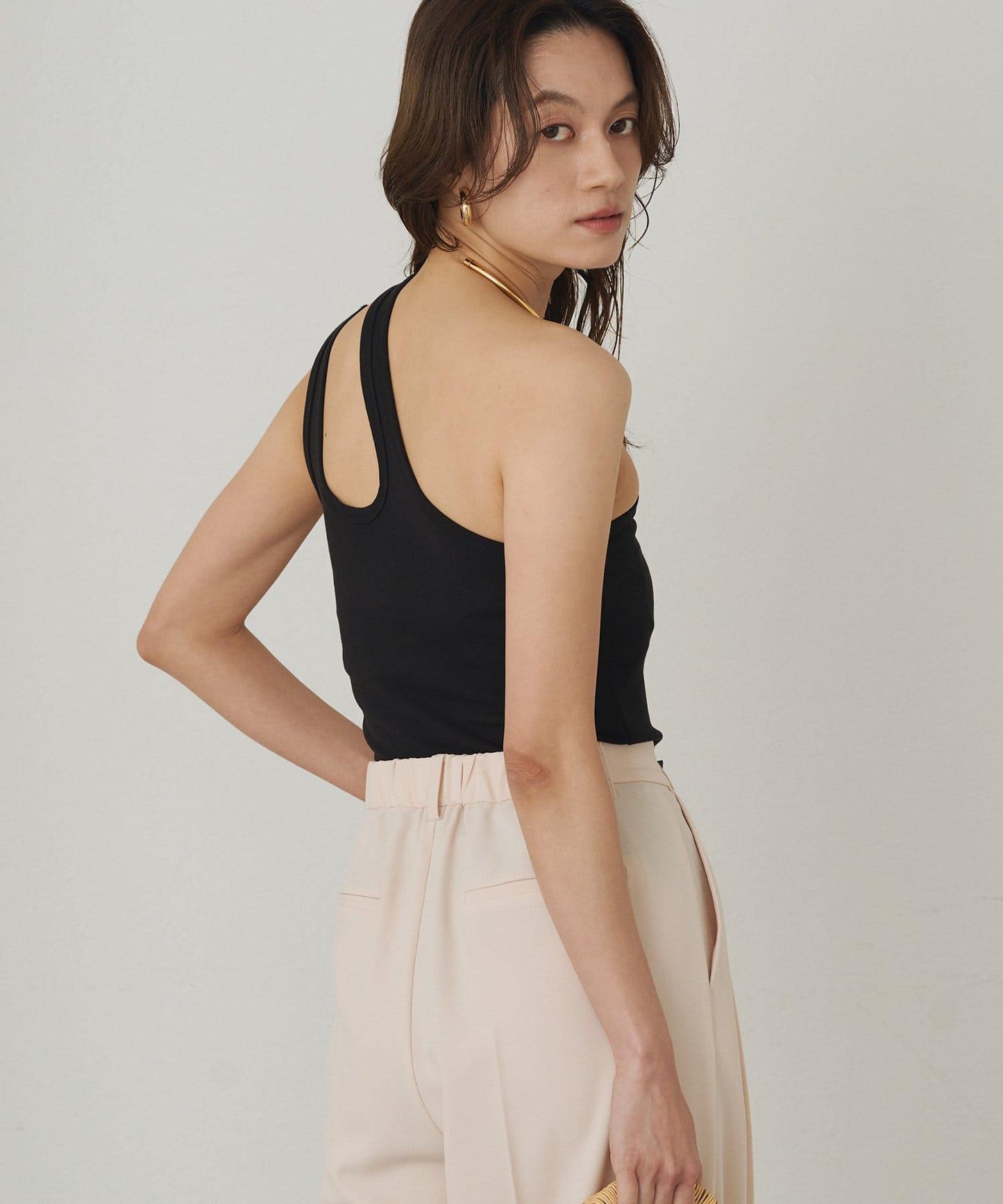 Loungedress 不對稱剪裁 背心